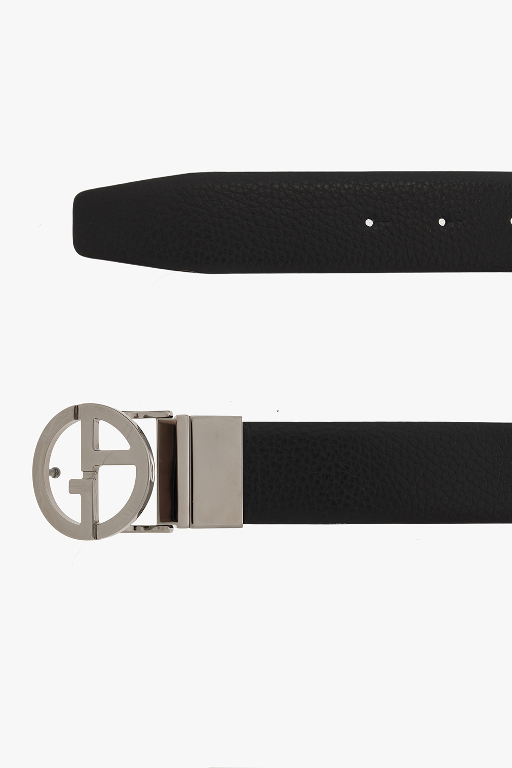 print canvas belt Braun Giorgio Armani Black Emporio Armani Kids